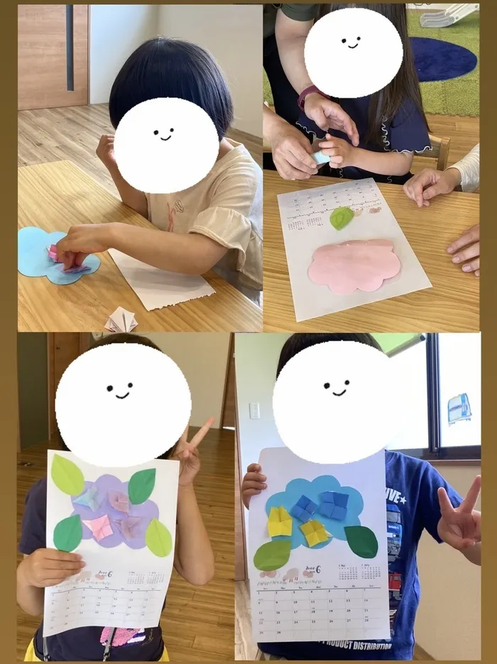 児童発達支援・放課後等デイサービス えほんの木 base. 相川/６月のカレンダー製作☔