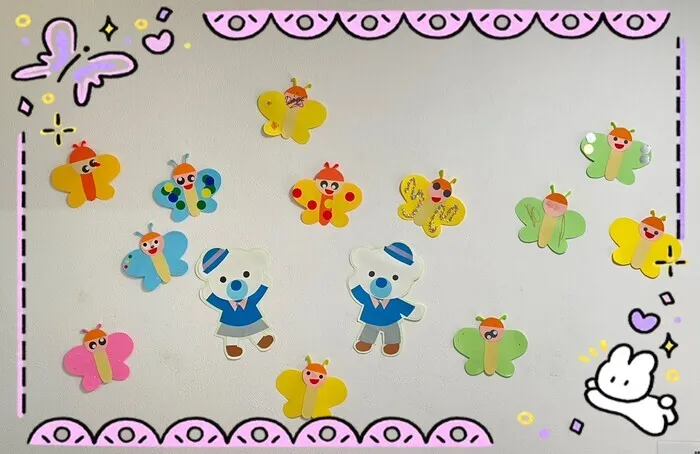 コペルプラス古河教室☆完全個別療育（対象：0～6歳の未就学児童）/春の壁面製作♪