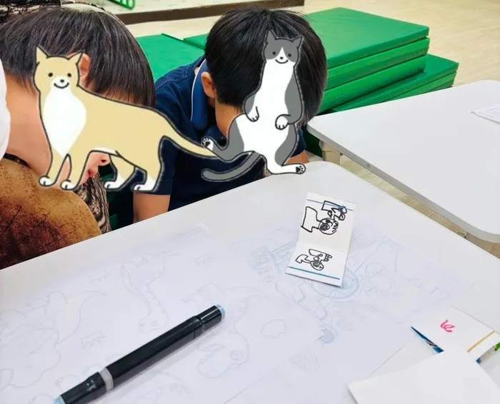 言葉のにわ-宝-②【3月1日新規オープン】言語聴覚士3名・作業療法士1名/パッチンカエル作り