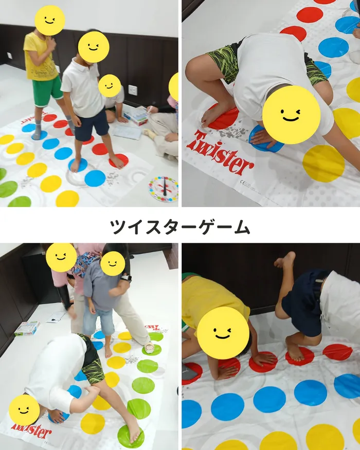 児童発達支援・放課後等デイサービス ヒトツナ上新庄教室★送迎あり見学・体験受付中/ツイスターゲーム✨