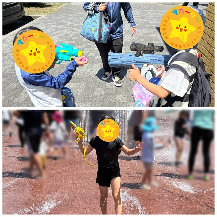 児童発達支援・放課後等デイサービスすたーりー花園/びちょびちょ水遊び💦
