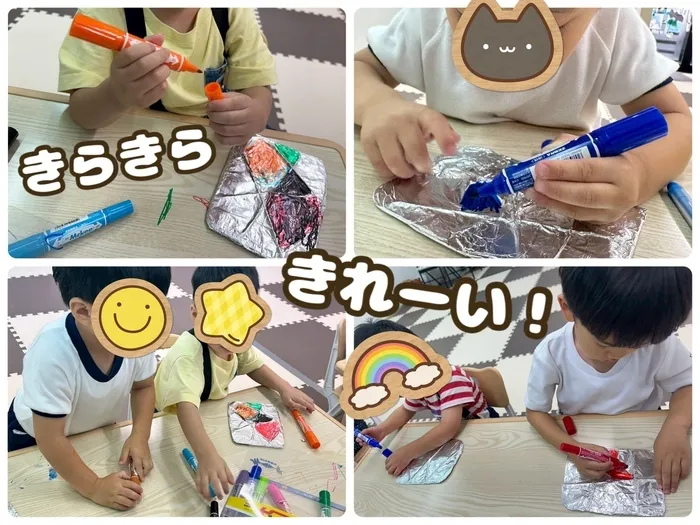 【7月見学会を開催！】児童発達支援・放課後等デイサービス　きらめき/ステンド作り🪟