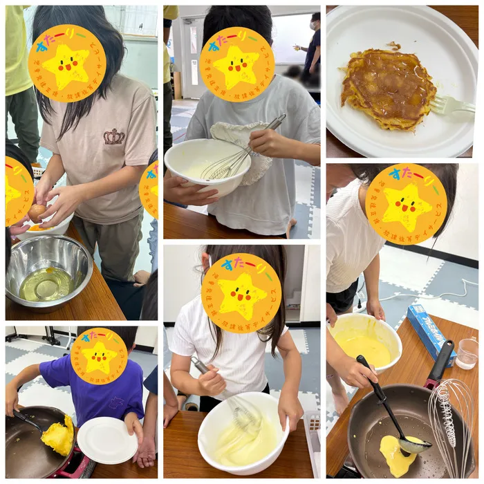 児童発達支援・放課後等デイサービスすたーりー花園/パンケーキ作り🥞