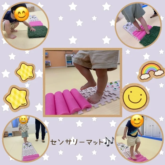 【2025年4月オープン！空きあり！送迎あり！土日祝も営業！】児童発達支援 スマイル北田辺店/センサリーマットで感覚遊び🎶