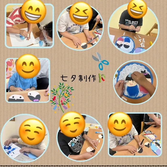 【明るい若手スタッフが支援！空き、送迎あり！土日祝も営業！】児童発達支援 スマイル北田辺店/七夕制作🎋🌟