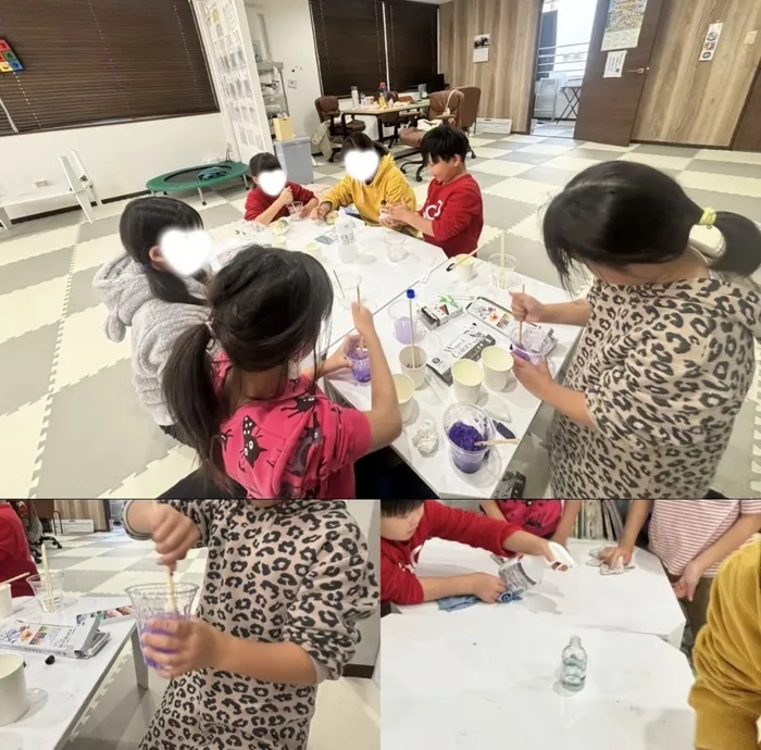 令和7年3月OPENの放課後等デイサービス　Minori/🫧💜スライム作り
