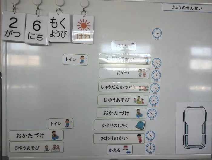 ブロッサムジュニア 川越石田教室【０歳～18歳　平日空きあり　2025年1月オープン】/ある日の一日の流れ