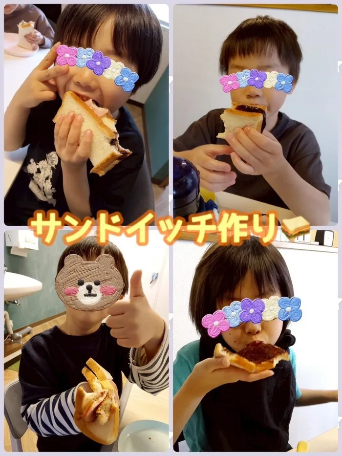 児童発達支援・放課後等デイサービス　シュエット北小金教室/サンドイッチ作り🥪🌟