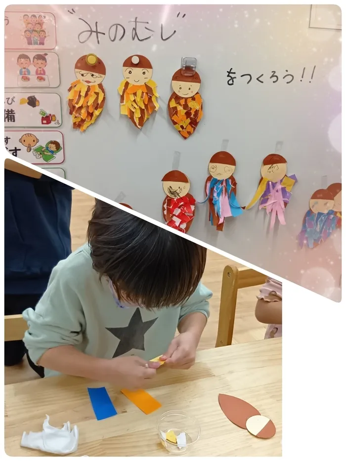 児童発達支援・放課後等デイサービス　ポニーナ勝田台/１１/７（金）ミノムシの行進だね💛