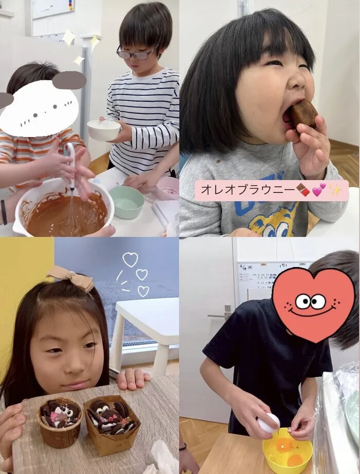 【2025年4月1日OPEN！】【土日祝も◎】【見学・面談は募集中】児童発達支援・放課後等デイサービス でいじー/オレオブラウニー作り🍫💛