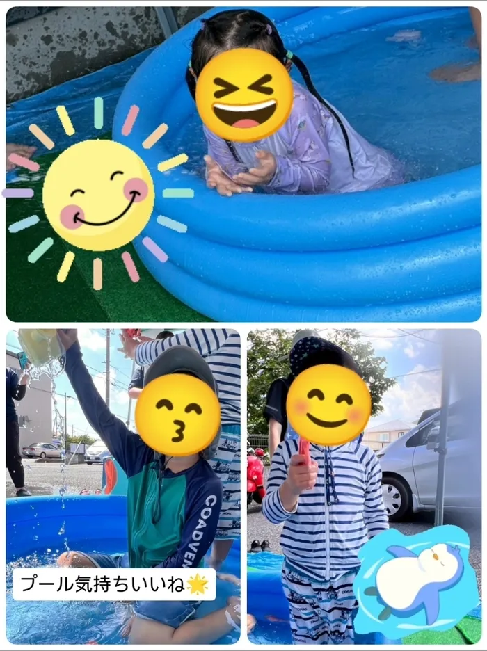こぱんはうすさくら上尾教室/プールで水遊びをしました✨