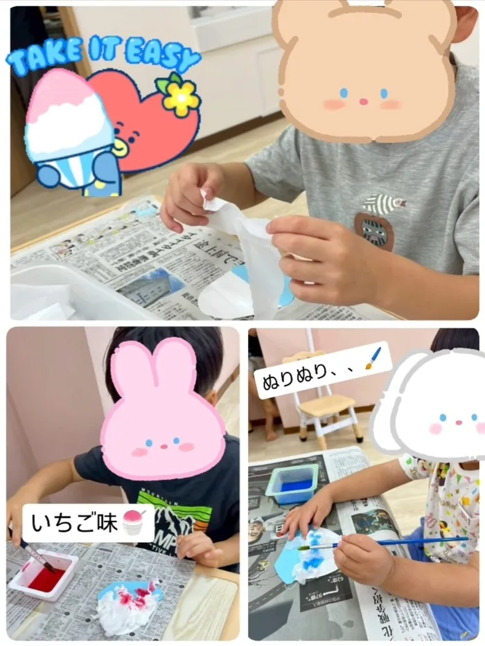こぱんはうすさくら上尾教室/かき氷🍧制作をしました！