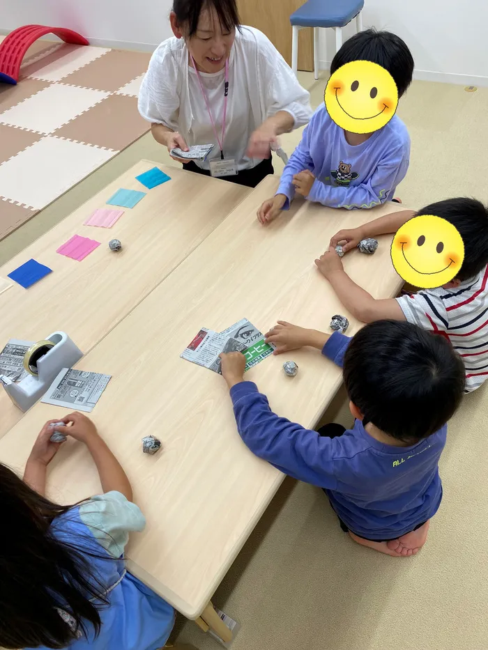 児童発達支援・放課後等デイサービス ひとつぼし/今日の活動：「てるてるぼうず」をつくりました☀️☔️