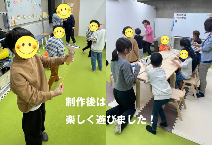 児童発達支援・放課後等デイサービス ひとつぼし/「アメリカまで飛んだよ」紙皿キャッチボール作りで大盛り上がり