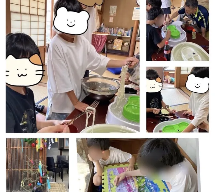 不登校対応！キミノみらいテラス/七夕イベント流しそうめん