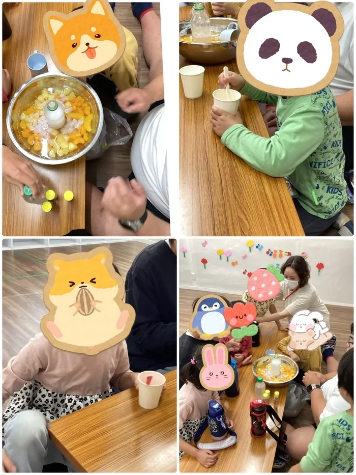 わくわくハウス 運動伊奈北校/【わくわくハウス 運動伊奈北校🌹】フルーツポンチ作り🍊