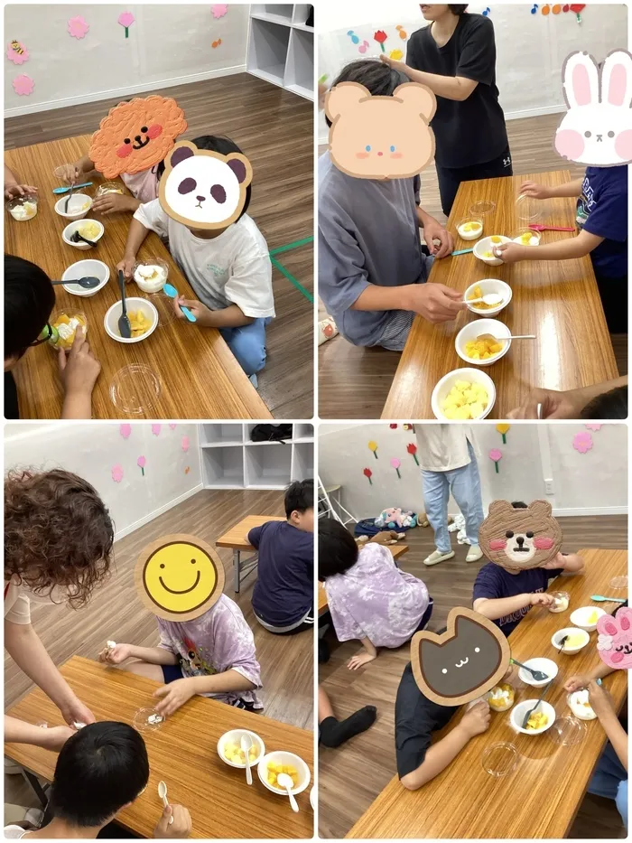 わくわくハウス 運動伊奈北校/【わくわくハウス 運動伊奈北校🌹】ミルクプリン作り🍮