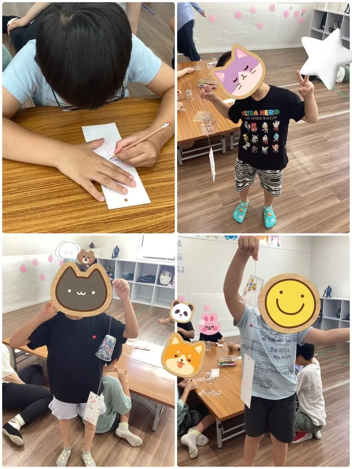 わくわくハウス 運動伊奈北校/【わくわくハウス 運動伊奈北校🌹】風鈴作り🎐