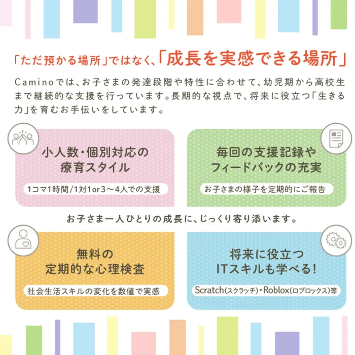【個別支援あり！利用者募集】Caminoカミノ