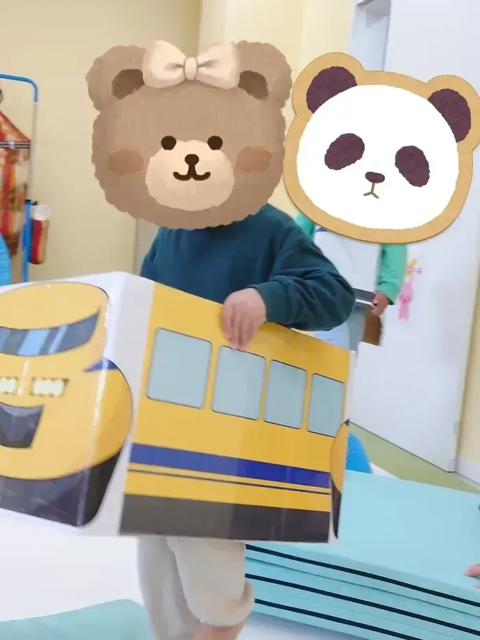 個別療育のゆめラボ矢野南教室/お友達と電車ごっこ😄