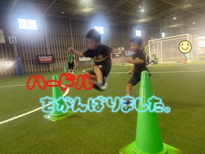 放課後等デイサービス ここから 仲ばる/ハードル走をしました！