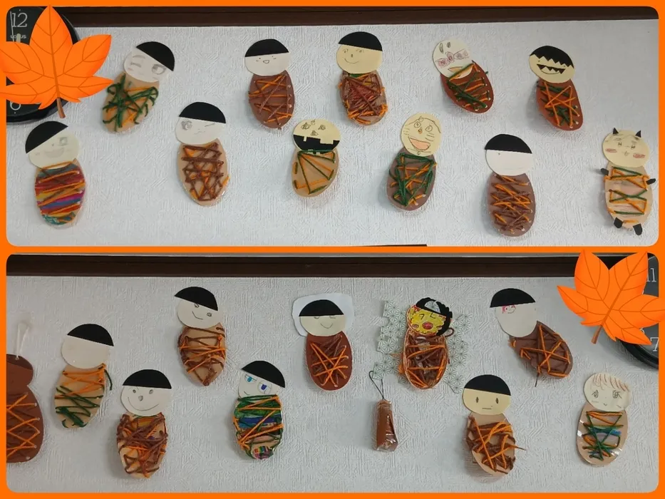  ペンギンのあしあと　池の上/製作活動（みのむし）