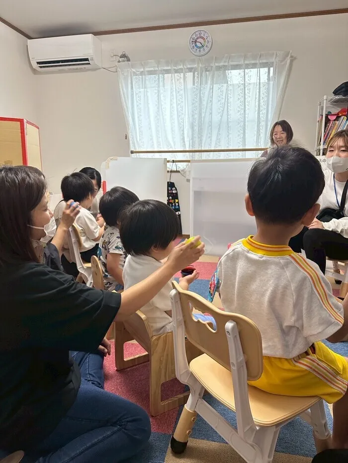 晴る日　当新田事業所/あつまりの時間が楽しい時間となっています。