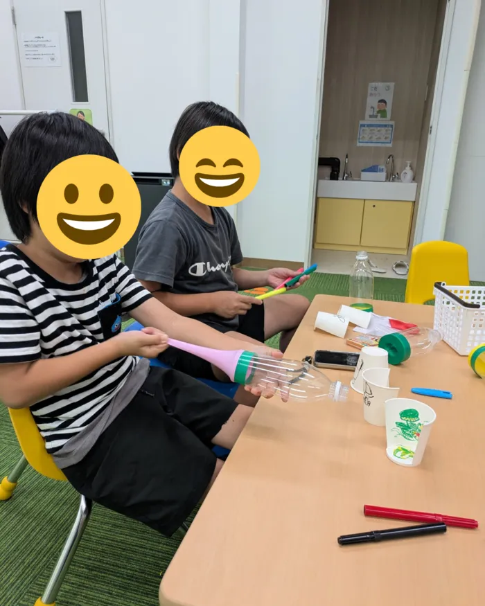 ブロッサムジュニア　ひたちなか教室　【空きあり】　月〇　水◎　木〇　火・金(相談可)/ペットボトル空気砲を作ろう