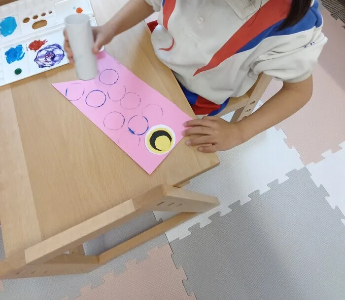 こどもはうすたんぽぽ/こいのぼりの制作をしました🎏