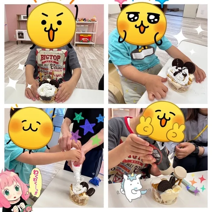 土日祝も空きあり◎ R7.5城東区open!未就学さんメイン【uni muni（ゆにむに）】/【ゆにむに🦄】パフェ作り