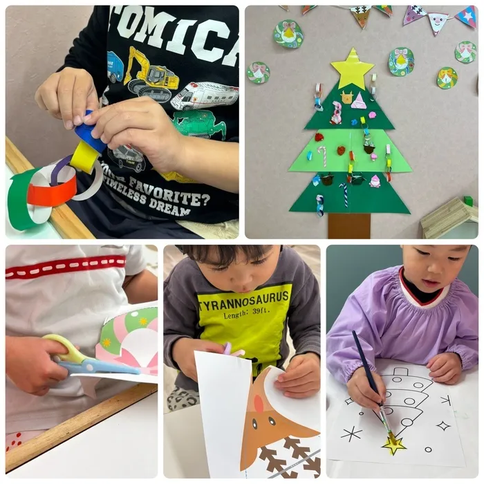 平日・土日祝も空きあり◎5年以上の経験のある保育士による個別療育・集団療育を実施！【uni muni（ゆにむに）】/【ゆにむに】チャレンジ✨クリスマス飾り🎄