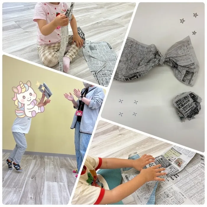 【R7.5城東区open!土日祝も空きあり◎未就学さんメイン】uni muni（ゆにむに）/【ゆにむに】じゃんけん新聞乗り🗞️✨