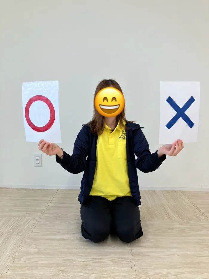 ワールドキッズ浮間舟渡教室/小集団活動のご紹介！～〇×クイズ～