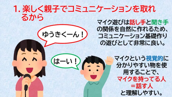 のびしろ垂水駅前教室/マイク遊びの有効性について