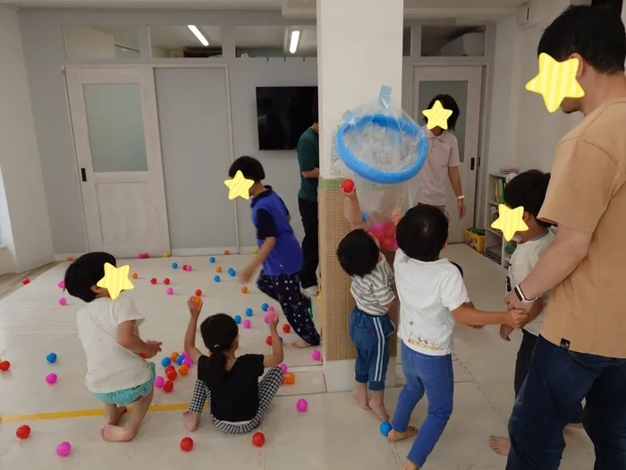 ウィズ・ユー川崎鹿島田　送迎あり　月△火〇水△木〇金〇土〇祝〇　土祝可/本日のプログラムは「玉入れ」でした🎉