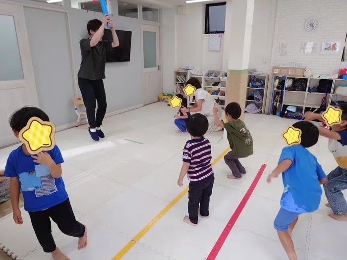 ウィズ・ユー川崎鹿島田　送迎あり　月△火〇水△木〇金〇土〇祝〇　土祝可/本日のプログラムは「矢印ジャンプ」でした