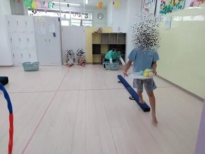 サーキット運動など、しっかりと体を動かし心身共に鍛えます