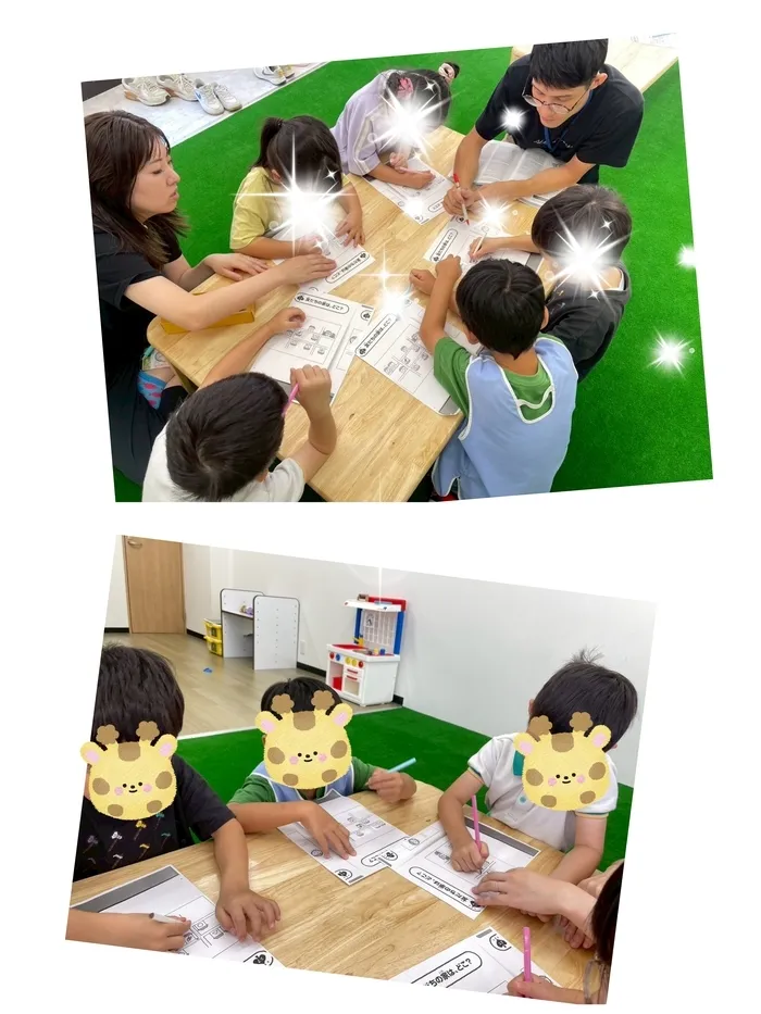 【ABA個別療育・LEGOプログラミング】BEAR KIDS （ベアキッズ）東成2号店/聞き取りワーク✍️