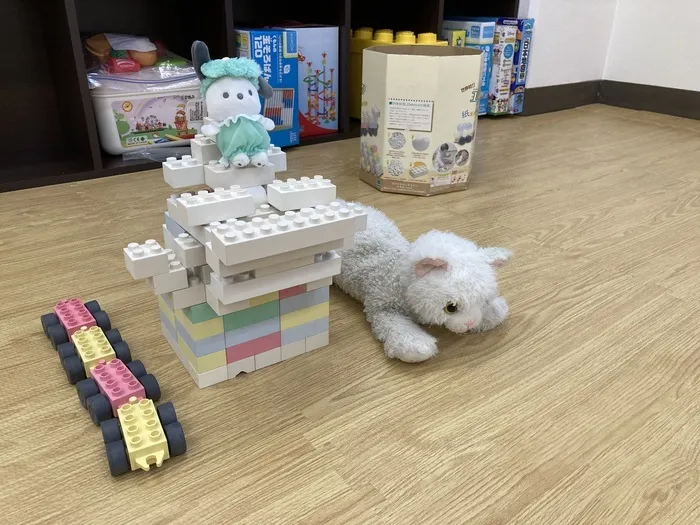エコブロックで、かわいいお城ができました!