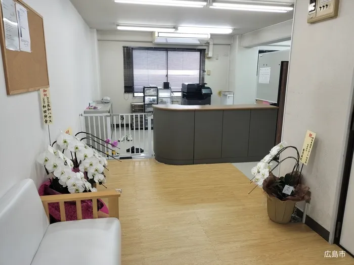 生徒さんをお迎えするエントランスです