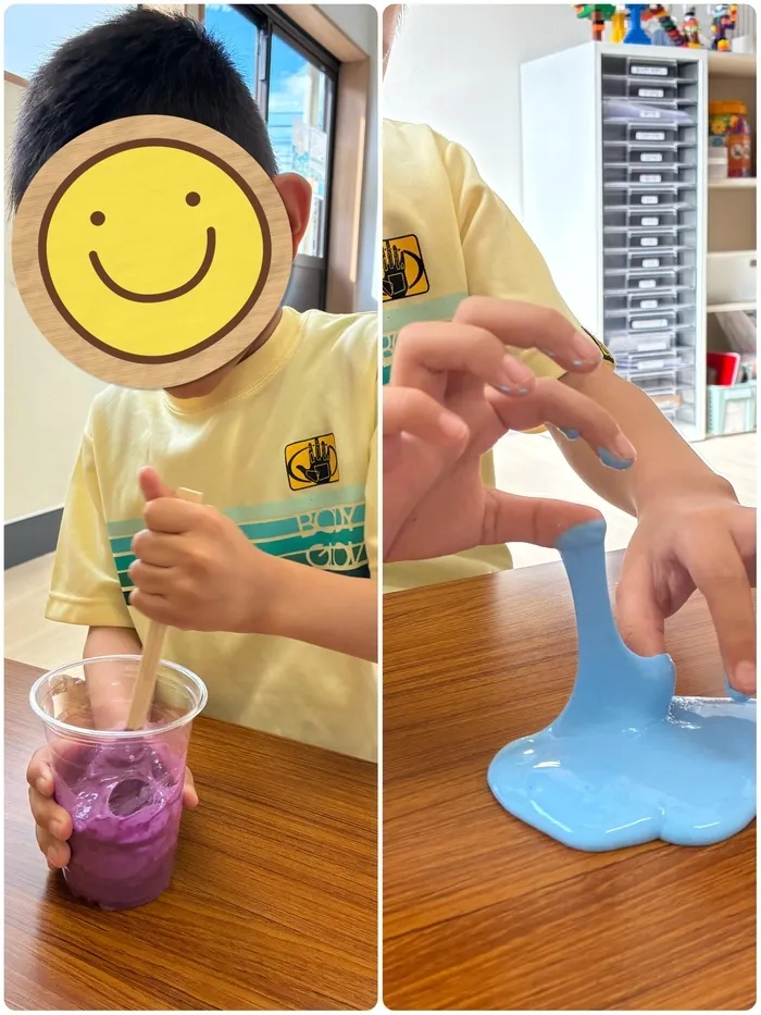 キネサポ大在  ［児童発達支援・放課後等デイサービス］/スライムを作ったよ！🙌