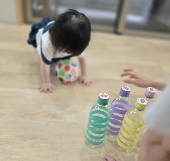 児童発達支援　ラフィン　/ペットボトルボーリング🎳