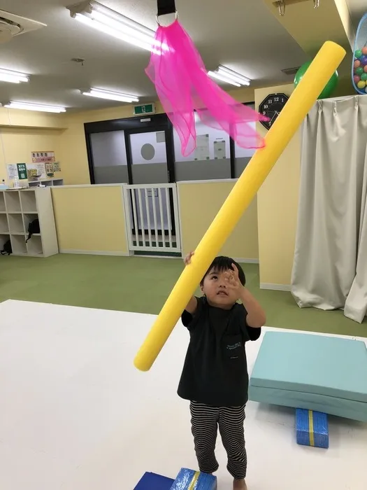  個別療育のゆめラボ上安教室/落とすぞ〜！