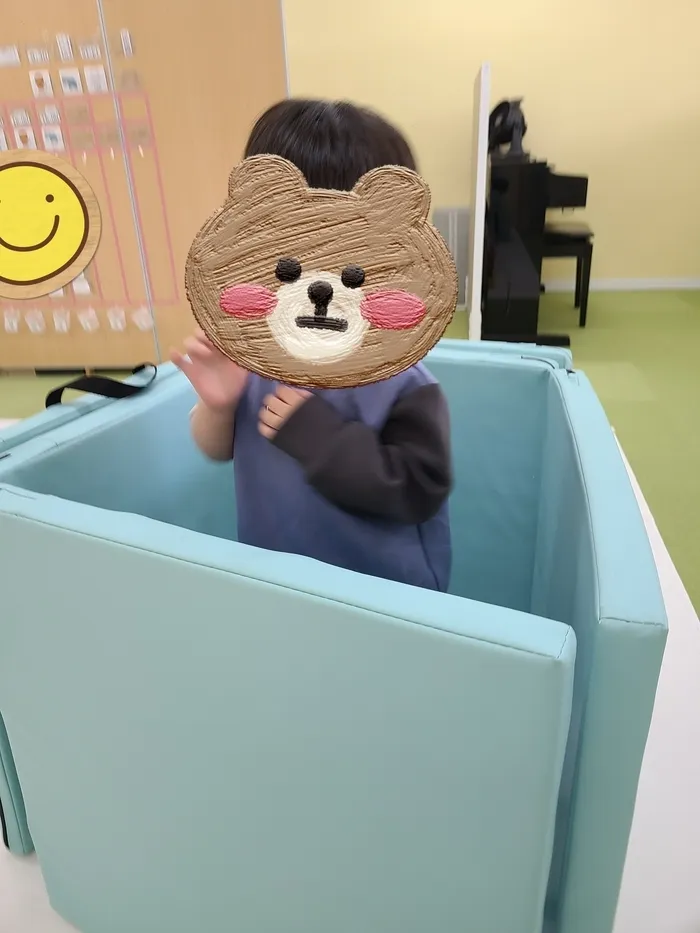 個別療育のゆめラボ上安教室【見学・体験受付中】/いないいないばぁ～😆