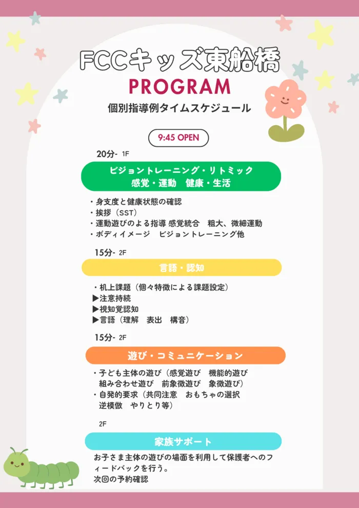【空きあり。見学受付中!】FCCキッズ東船橋/プログラム内容