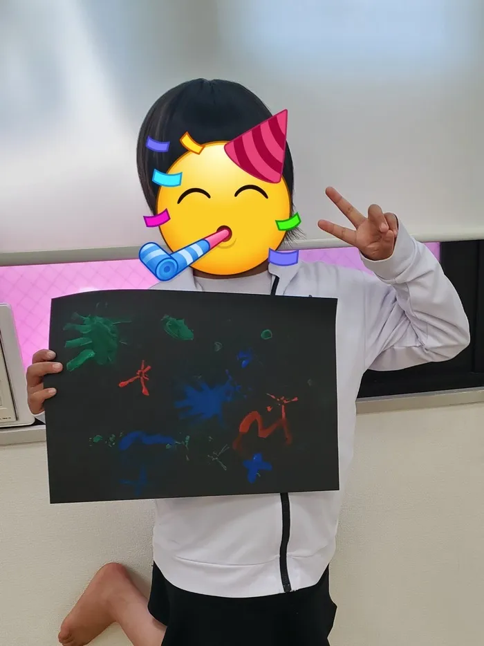 こぱんはうすさくら　三重鈴鹿教室/花火アートを作りました！