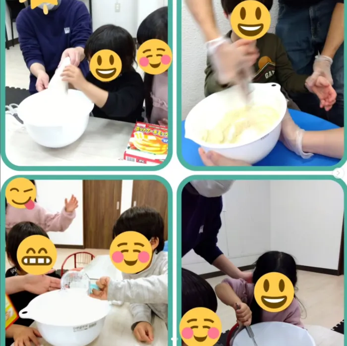One step smile 横須賀・三春教室/【ホットケーキ作り🥞😋】