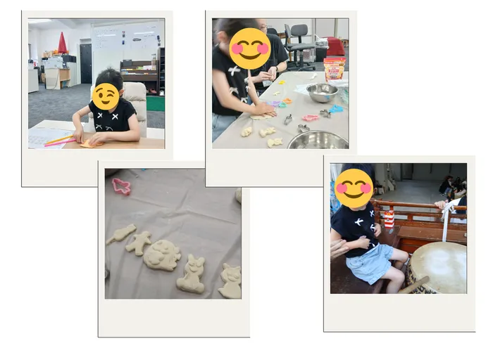 すまいるのーと/小麦粉粘土で遊びました