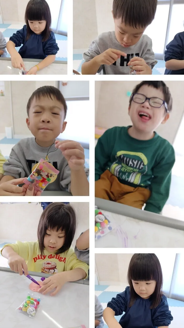 ここえみ朝日教室/手作りキーホルダー✨