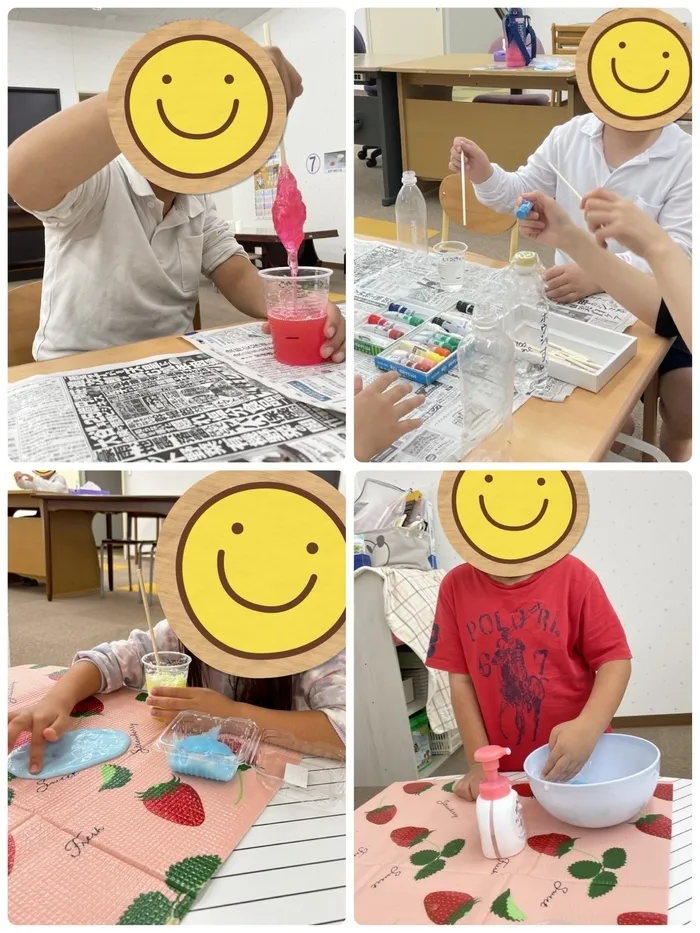 わくわくキッズルーム佐久南/スライム作り🫧